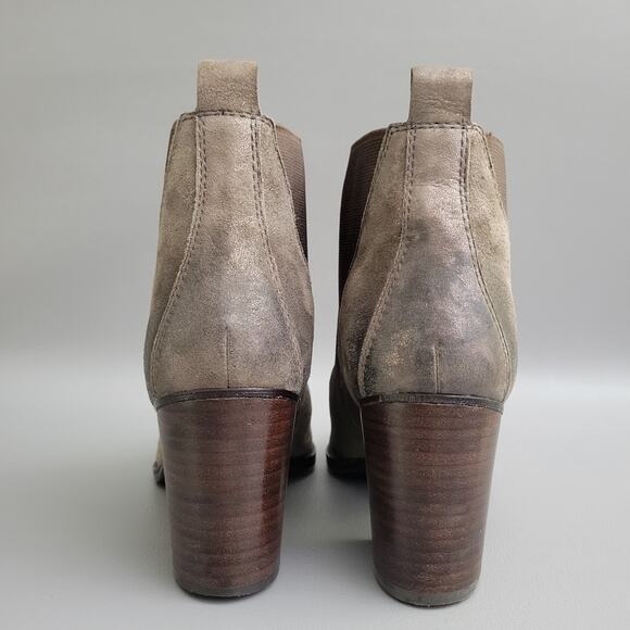 Sofft Women's Welling Boot Size 9.5 Chelsea Block Heel Brown Shimmer Pull On - Picture 7 of 11